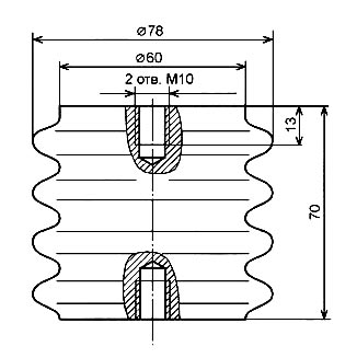Размеры изоляторов ИОР-6-1,0 У2